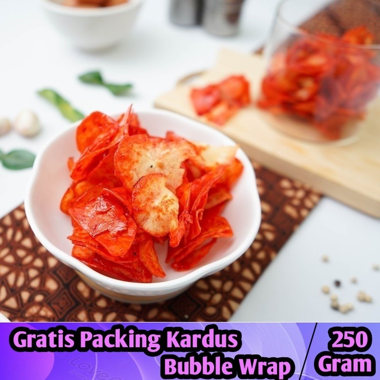 

Keripik Singkong Sanjay 250gram Pedas Manis / Keripik Singkong Lengket Balado - Iqorni Snack