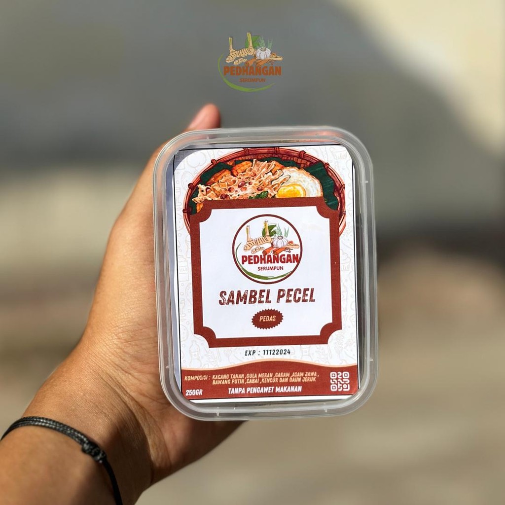 

Sambel Pecel Kacang "Pedhangan Serumpun" Pedas 250g Praktis Siap Saji Homemade