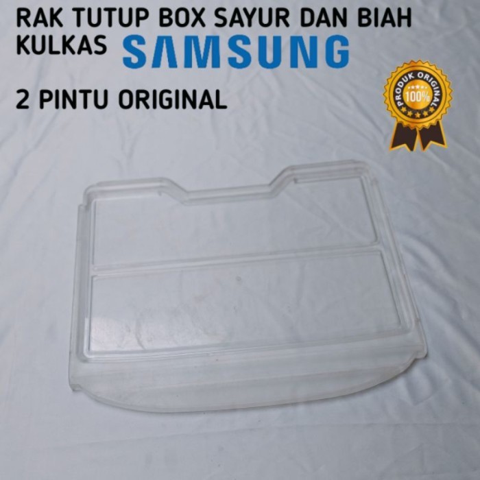 RAK KULKAS SAMSUNG TUTUP BOX SAYUR DAN BUAH 2 PINTU BEKAS ORIGINAL