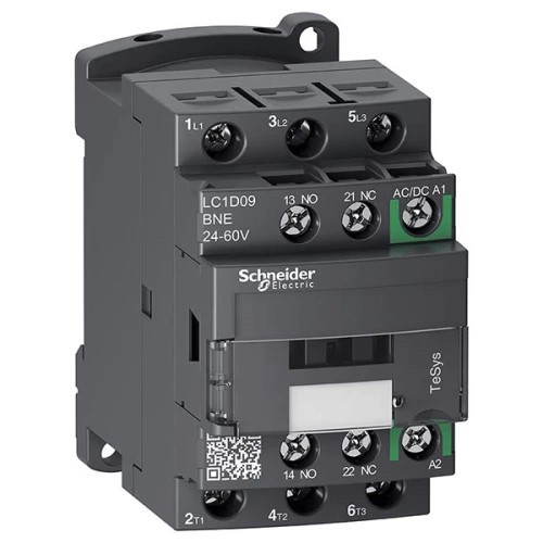Magnetic Contactor Lc1D09Bne Schneider Electric / Kontaktor Koil Dc Genuine