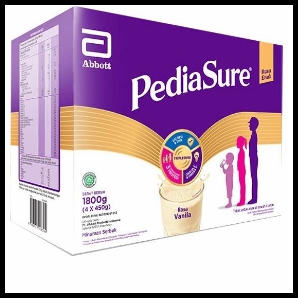 

Susu Pediasure Triplesure Rasa Vanilla 1800Gr Box | Susu Formula | Kid