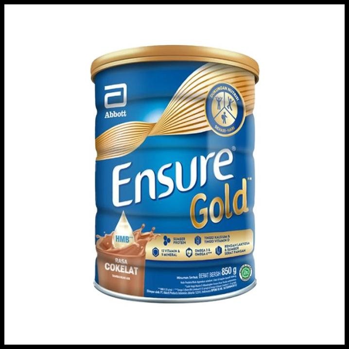 

Ensure Gold Rasa Coklat 850Gr - Chocolate - Milk - Susu Lansia - Bubuk