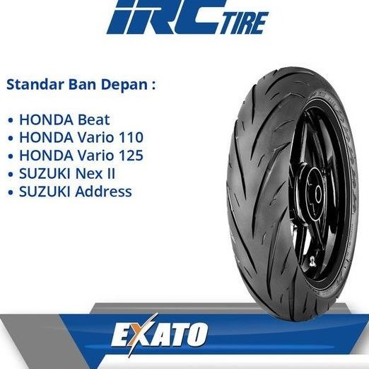 Irc 90 80 14 Exato Nr 88 Tubeless Ban Luar Motor Matic Vario Beat O