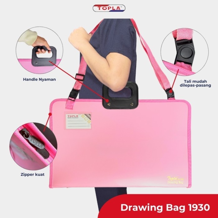 

TOPLA Drawing Bag 1930 Tas A3/ Tas Buku Gambar/Art Bag/ Portfolio Bag