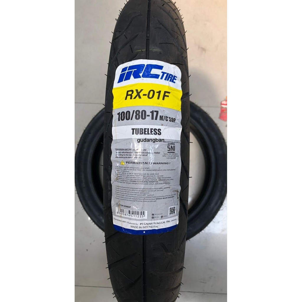 Irc 100 80 - 17 Rx-01 F Ban Luar Motor Ninja Vixion Cbr Byson