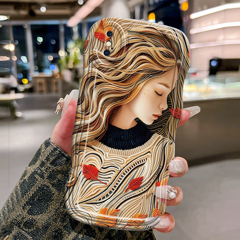 Casing Hp Untuk iPhone X XS Max Xr Case Casing HP Kesing perempuan gelombang besar Softcase gelomban