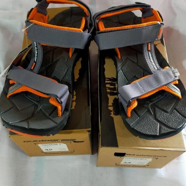 Sandal Gunung Pria Big Size 44-45 Merk Outdoor Coloseum Grey