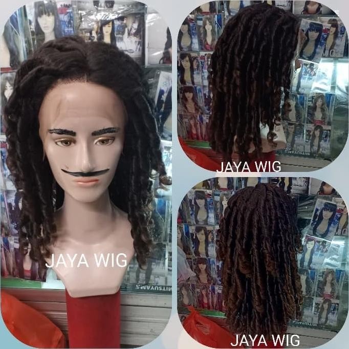 poiriermacharlesta RAMBUT PALSU PRIA /WIG GIMBAL /WIG COWOK /WIG KERITING