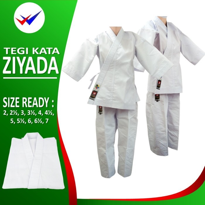 baju karate kumite ziyada seragam tegi gi pertandingan