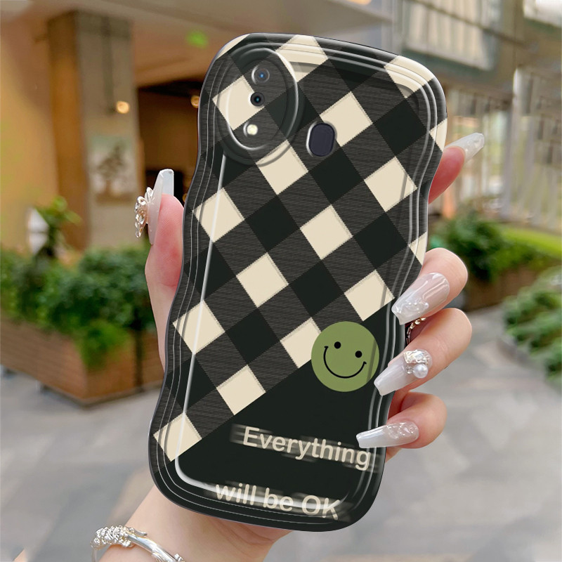 Casing Hp Untuk Samsung Galaxy A20 A30 M10s Case Casing Pola Smiley lucu Kasing HP Cesing Silikon Ke