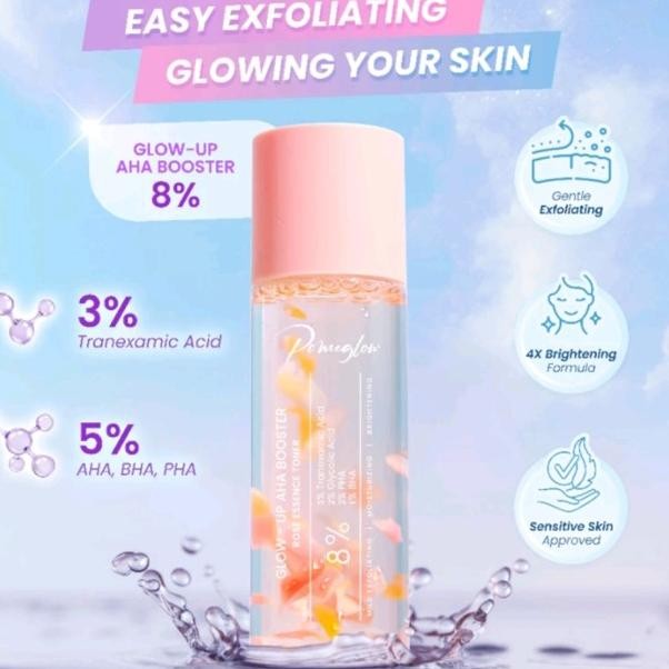 Pomeglow Glow Up Aha Booster Exfoliating Toner For Face & Body-100Ml