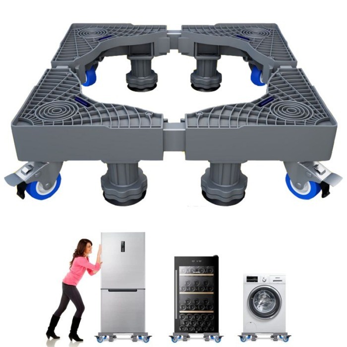 ADJUSTABLE RODA KULKAS 2 PINTU DAN 1 PINTU ALAS KULKAS PAKAI RODA