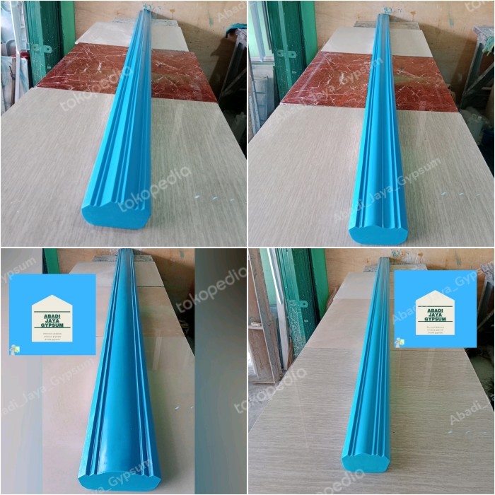 cetakan lis gypsum polos 8cm