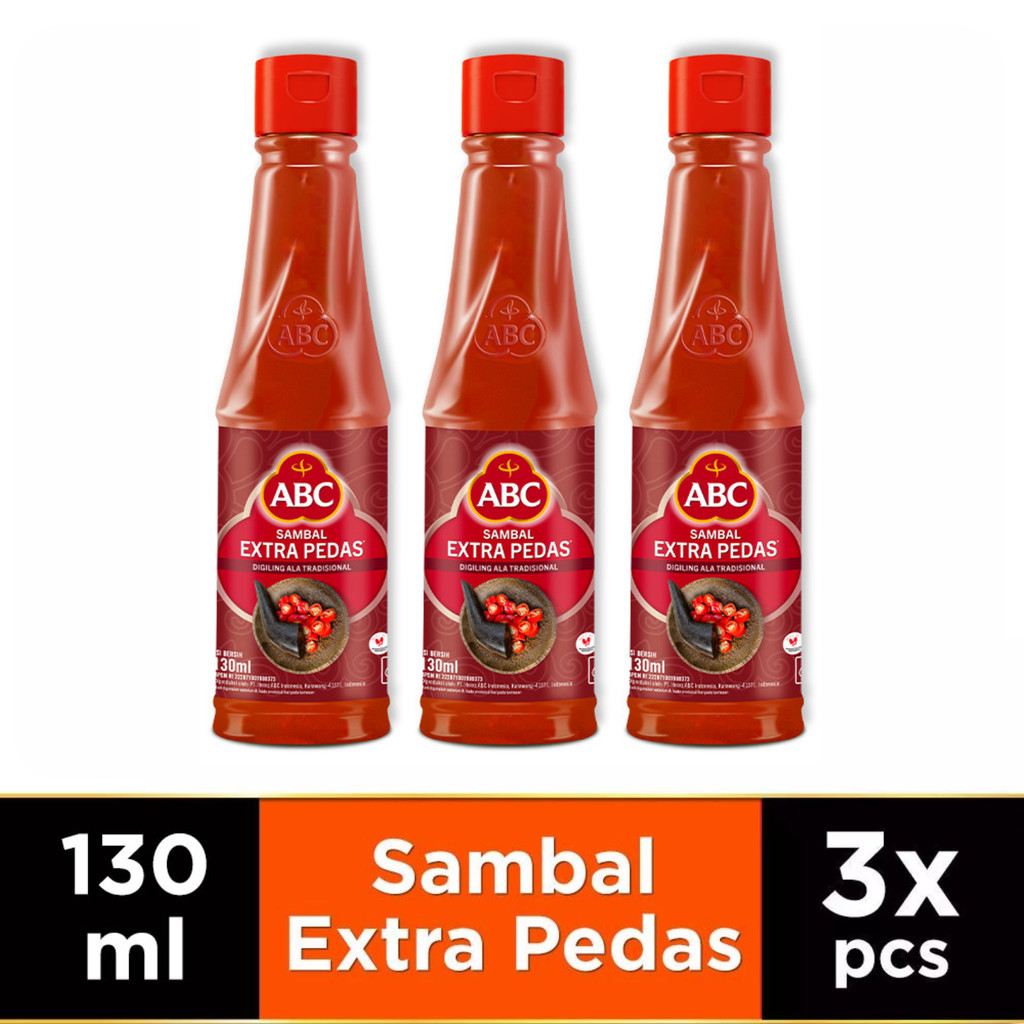 

ABC Saus Sambal Extra Pedas 130ml x 3 pcs