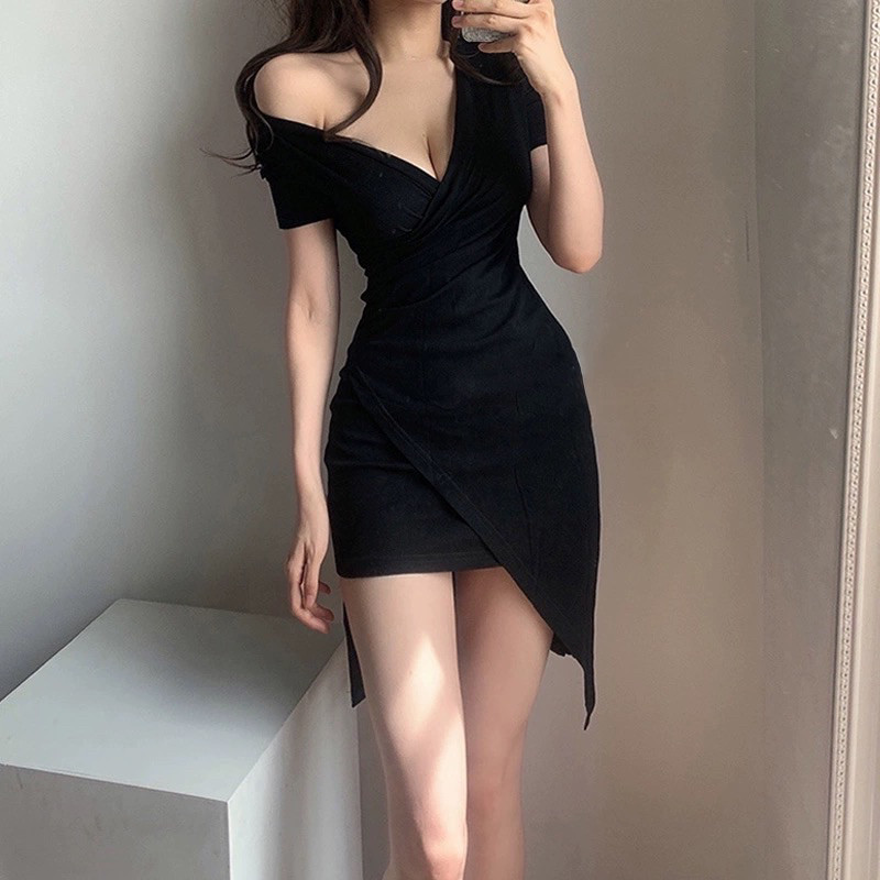 Gaun Seksi Kekinian Drees Bodycon Size M L Xl Dress Slim Body Minidras Pesta Dress Mini Pesta Bju Te