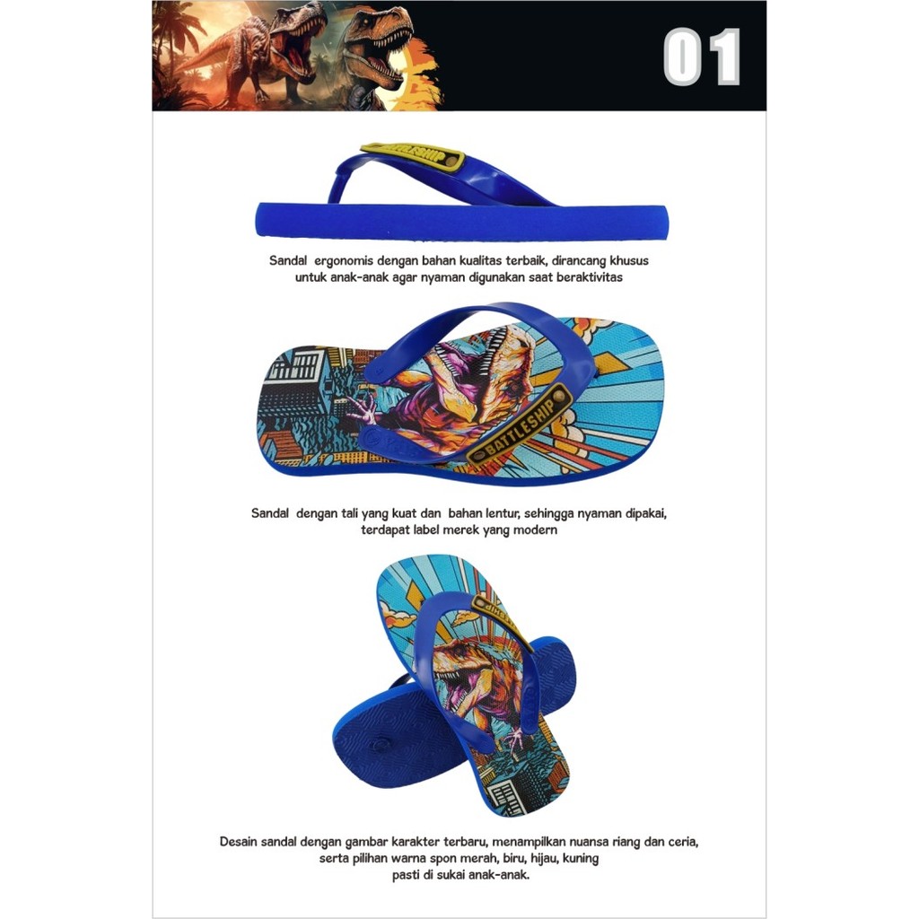 Promo Sandal Anak Battleship 01 Hnm