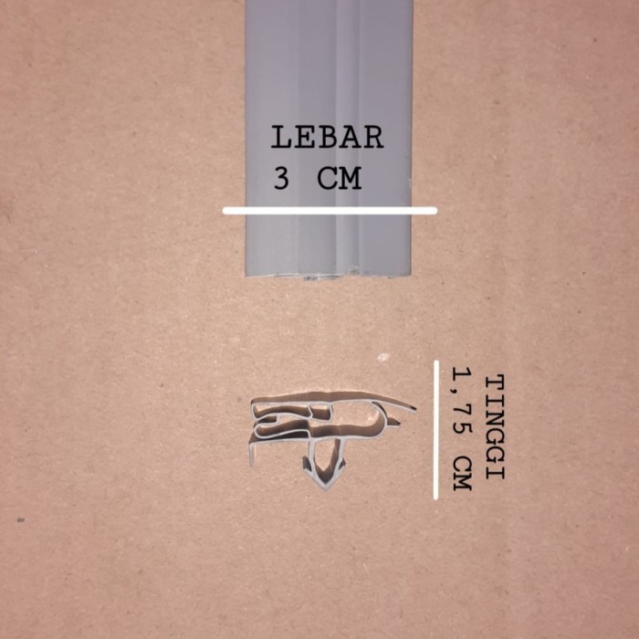 Karet Gasket Pintu Kulkas Daewoo Side by Side Knock Down 50 x 164 Cm