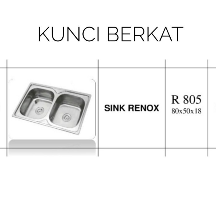 Ready Bak Cuci Piring/Zink/Sink/2 Bowl/2 Lubang/Stainless/Dapur/Kitchen set