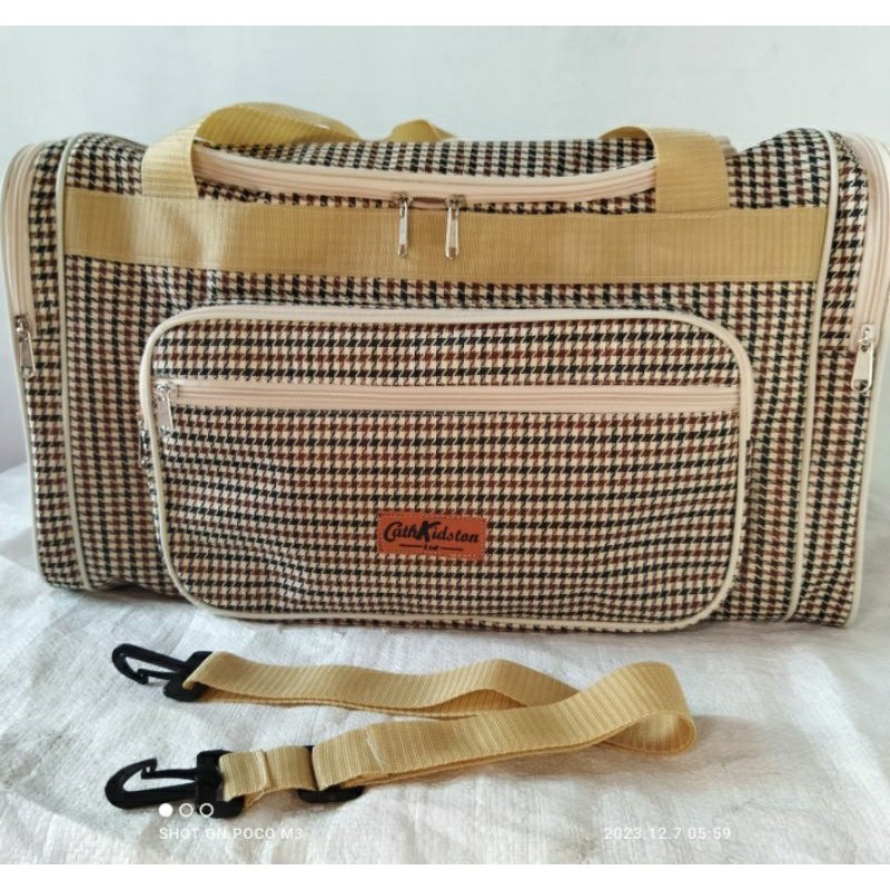 Tas Travel Tas Baju Besar Travelbag Motif Pakaian Jinjing Selempang