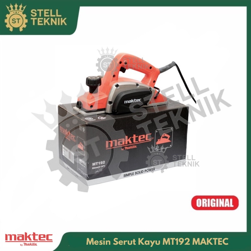 STOK ADA- Mesin Serut Kayu MT 192 / Ketam MT192 82mm MAKTEC