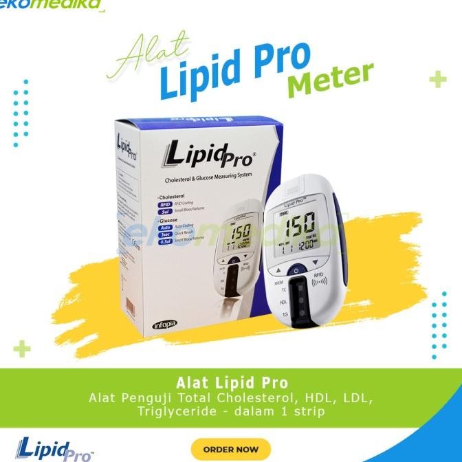 LIPID PRO Kolesterol Trigliserida HDL LDL Glucose Meter Alat