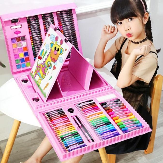 

SHENAR CRAYON SET 208 PCS / ALAT MENGGAMBAR MEWARNAI ANAK GS
