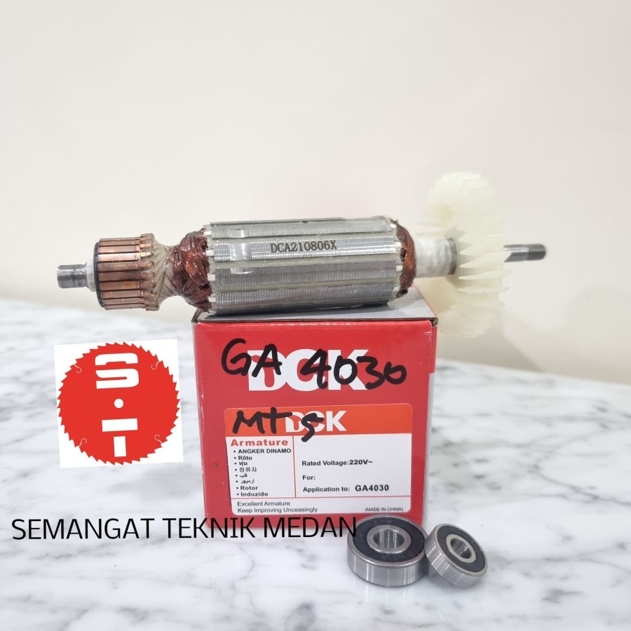 SIAP KIRIM- GA4030 ARMATURE ANGKER GRENDA GERINDA GRINDER 4" MAKITA DCK GA 4030
