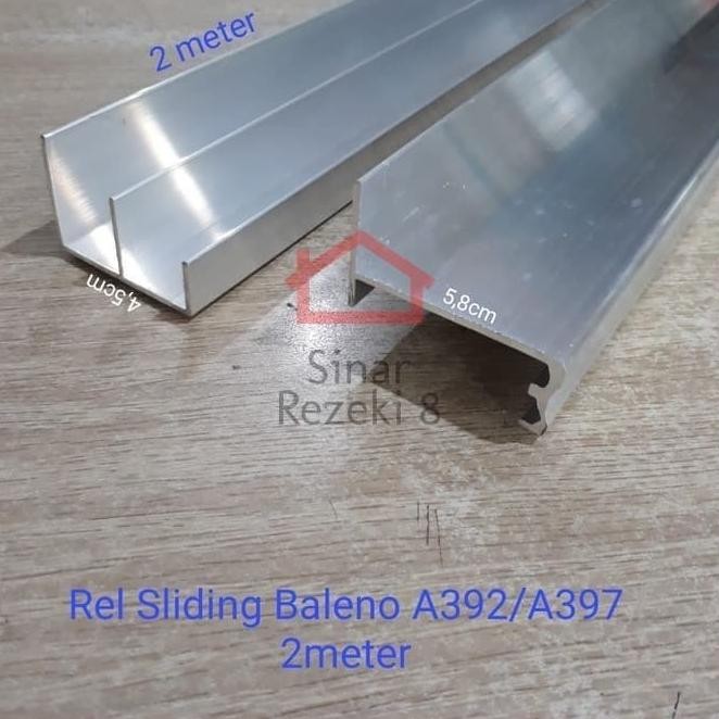 Rel Pintu Lemari Sliding Baleno 2 Meter 392 397