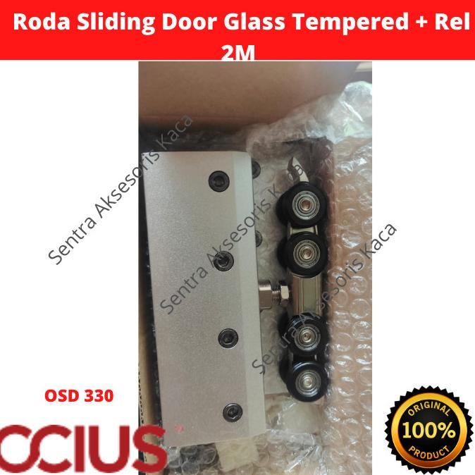 Roda Sliding Door Glass Tempered Ocius + Rel 2M