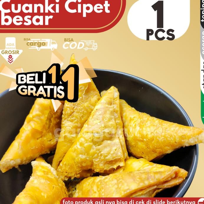 

[BELI 1 GRATIS 1] Cuanki CIPET BESAR isi 1pcs by GG (Bisa COD/Grosir/Kargo)