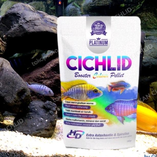 [Pakan Cichlid] Pelet Ikan Hd Platinum 100 Gram
