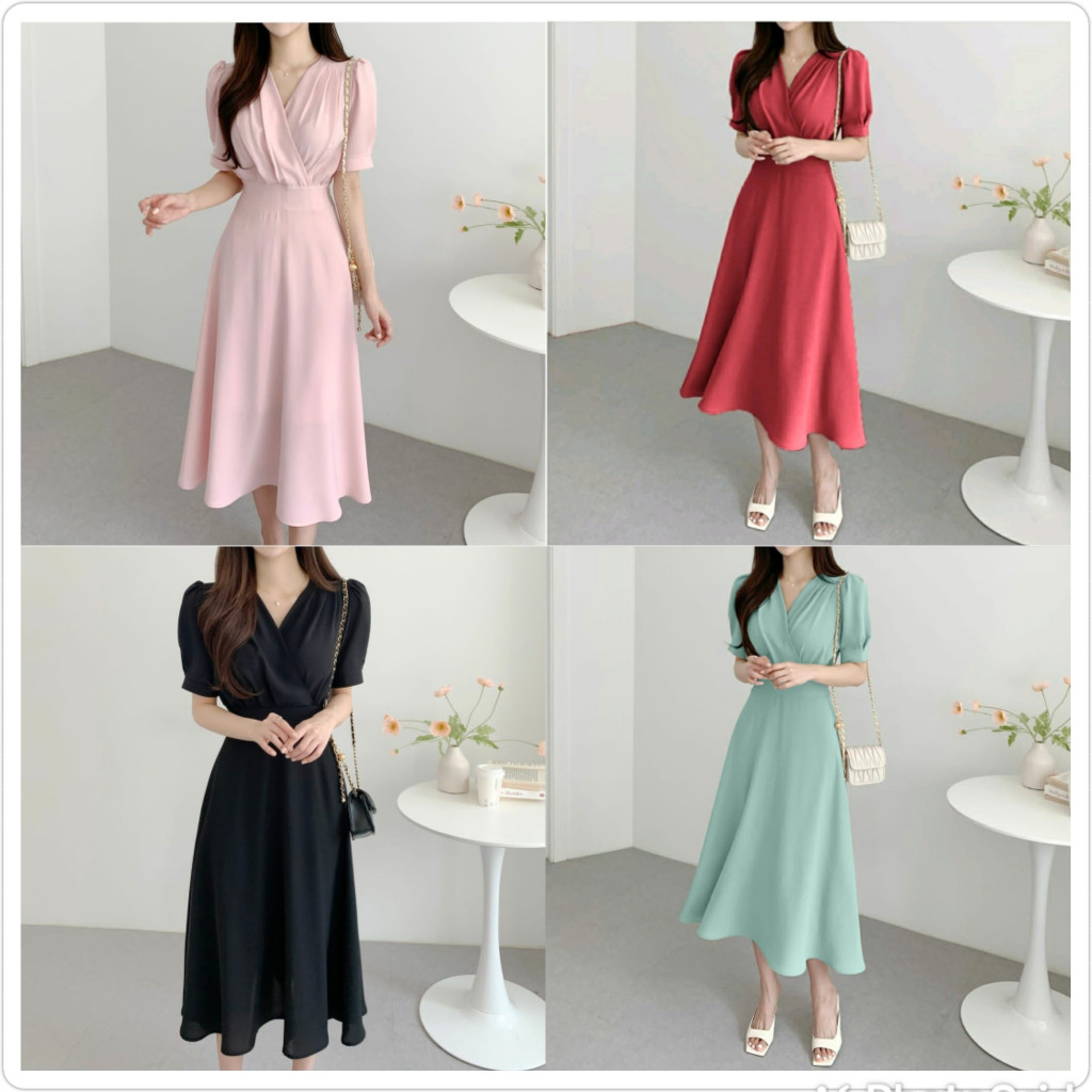 Terbaru Dress Casual Polos Ke Gereja Terbaru 2024 Dreaa Dris Wsnita Baju Pakian Natalan Dres Dewasa 