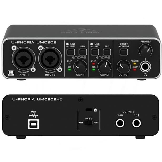 Behringer Umc 202 Hd / Umc 202Hd / Umc 202 Soundcard Original  Ready
