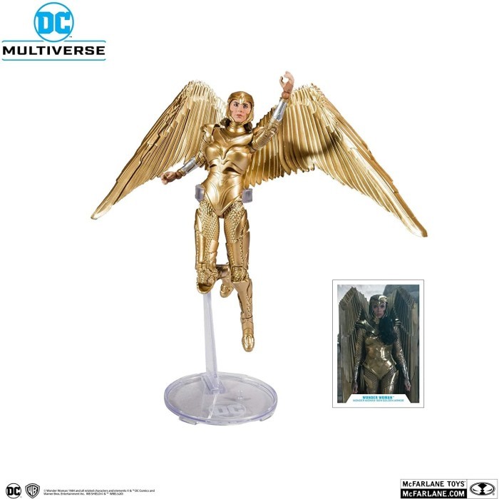 Unik Mcfarlane Toys Dc Multiverse Wonder Woman Gold Armor Action Figure