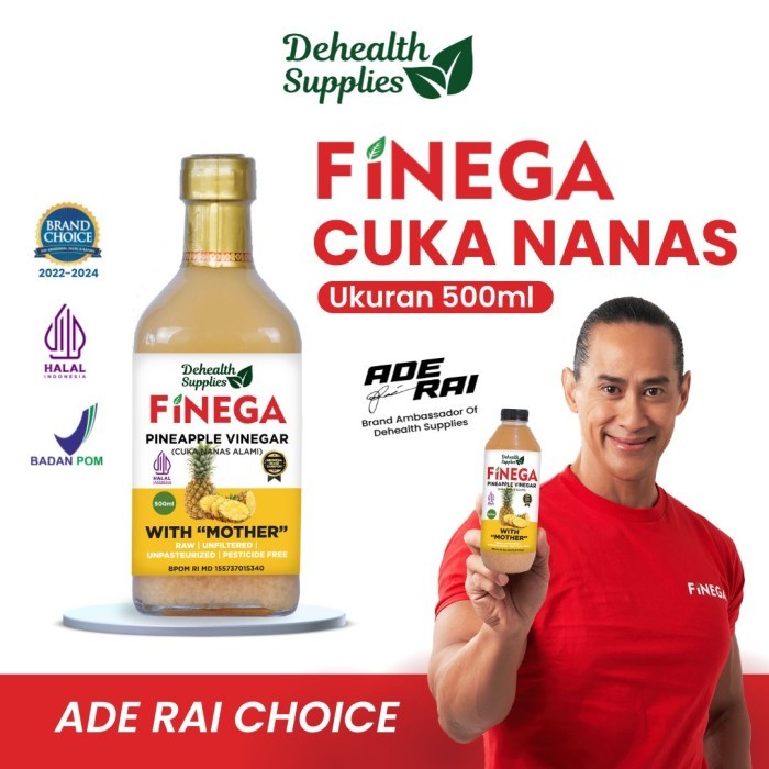 

FINEGA CUKA NANAS 500ml Kemasan Kaca