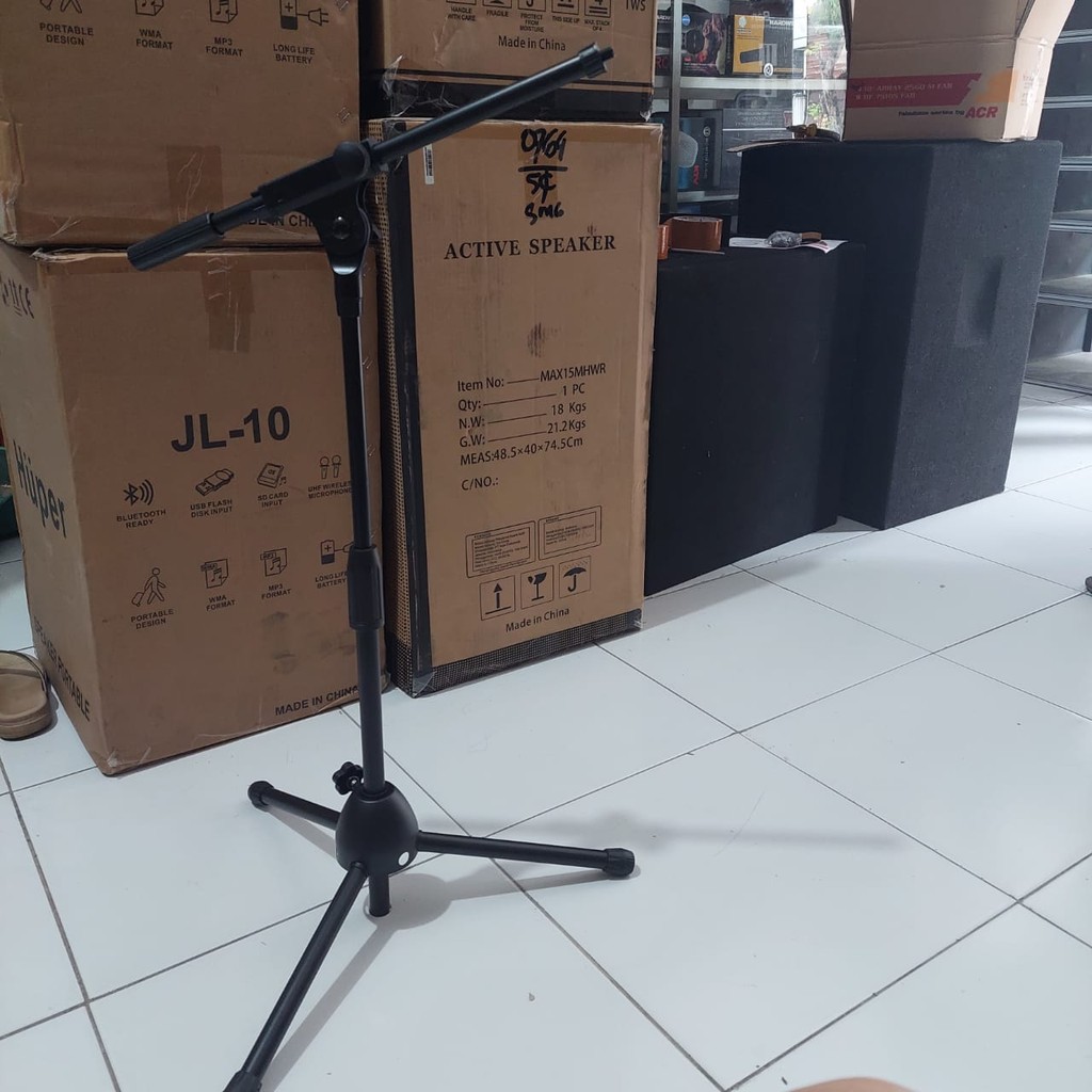 Stand Cagak Mic Pendek RCX FULL RM103 RM 103 STAND PENDEK FULL BESI BESI TEBAL Tripod Stand Micropho