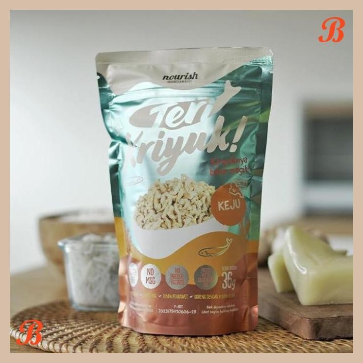 

| NN | NOURISH TERI KRIYUK! GLUTEN-FREE TANPA MSG - KEJU 36 GR