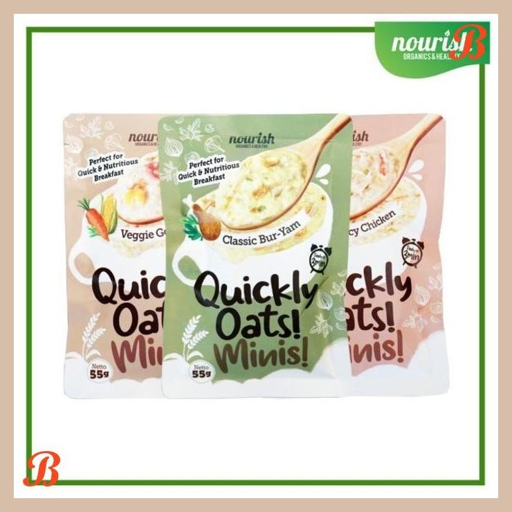 

| NN | QUICKLY OATS! MINIS! INSTANT OATMEAL CLASSIC BUR-YAM NO MSG 55GR