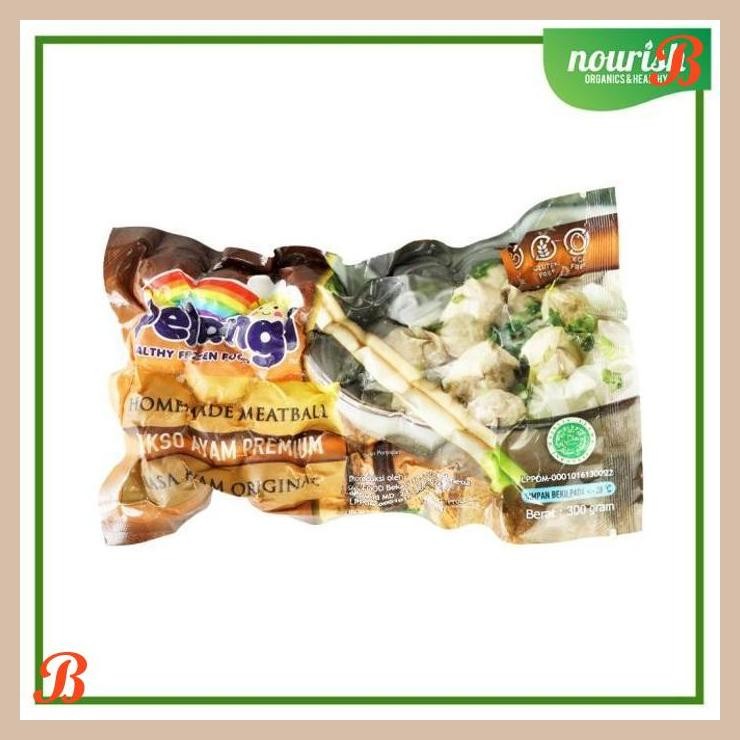 

| NN | PELANGI BAKSO AYAM PREMIUM NON GMO, GLUTEN FREE, HALAL 300GR