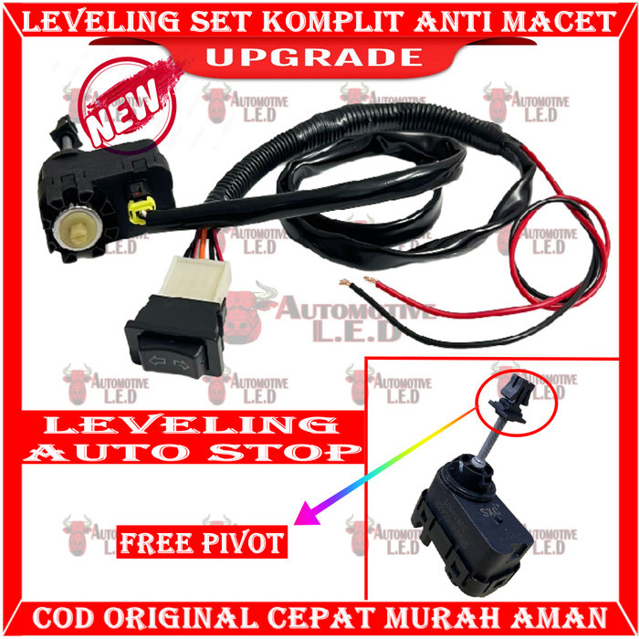 Terbaru Alat Elektrik Leveling Lampu 1 Dinamo Plus Saklar Naik Turun Leveling