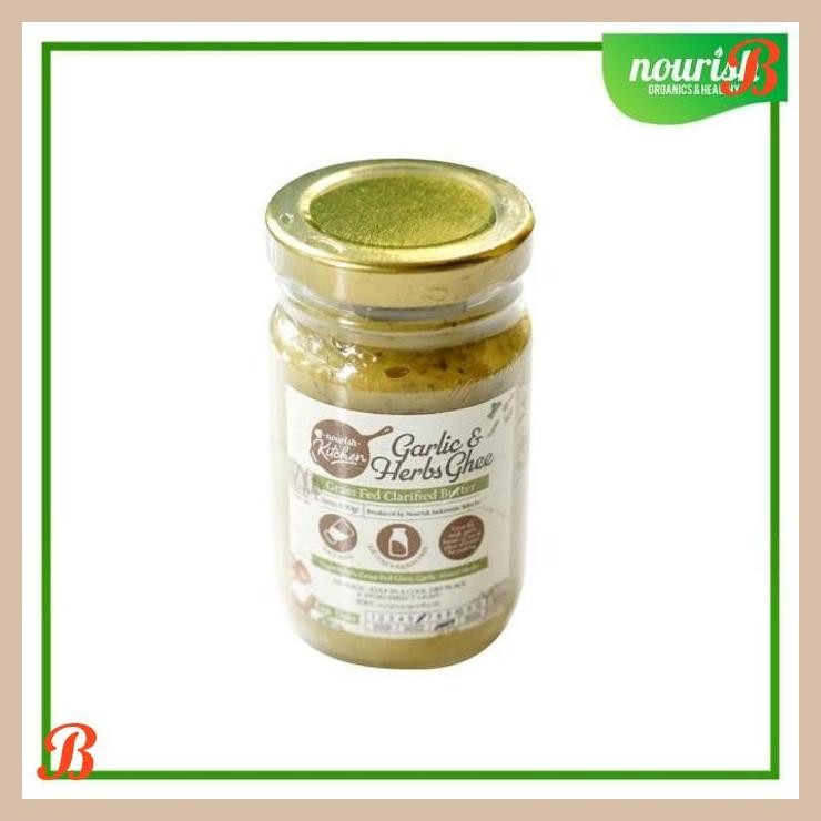 

| NN | GHEE GARLIC & HERBS (GRASS FED GHEE CLARIFIED BUTTER) 100 GR