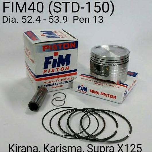 Piston FIM Honda Kharisma Supra X 125 Kirana Blade 125 Pin13 FIM40
