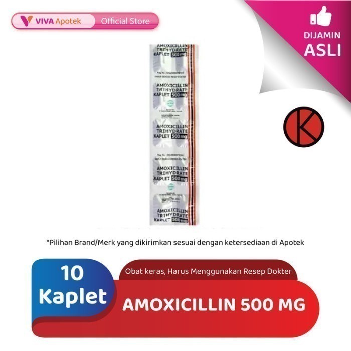 Amoxicillin 500 mg (10 Kaplet)