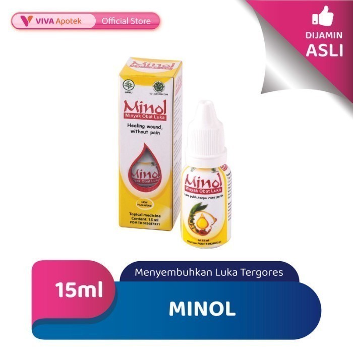 Minol untuk Menyembuhkan Luka Tergores atau Terpotong (15 ml)