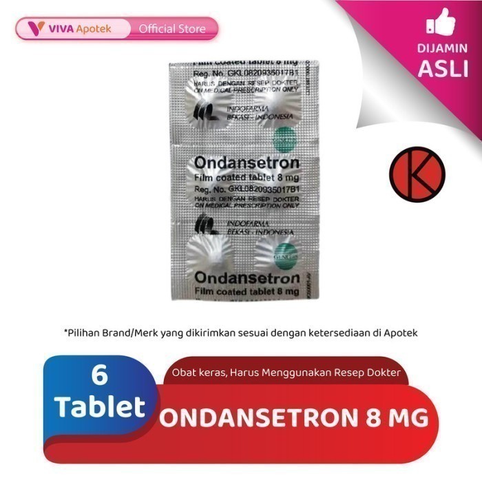 Ondansetron 8 mg / Mual / Muntah (6 Tablet)