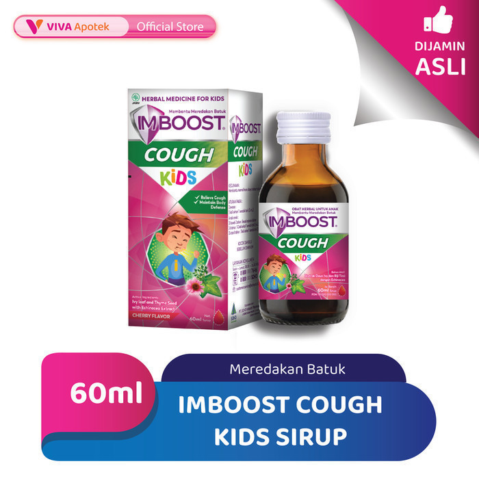 Imboost Cough Kids Sirup untuk Meredakan Batuk (60 ml)