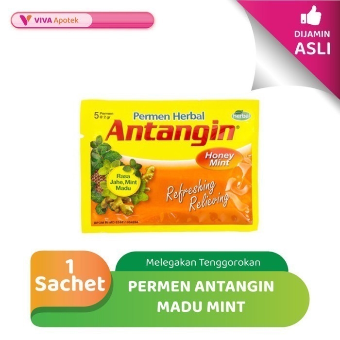 

Permen Antangin Madu Mint untuk Melegakan Tenggorokan (5 Sachet)