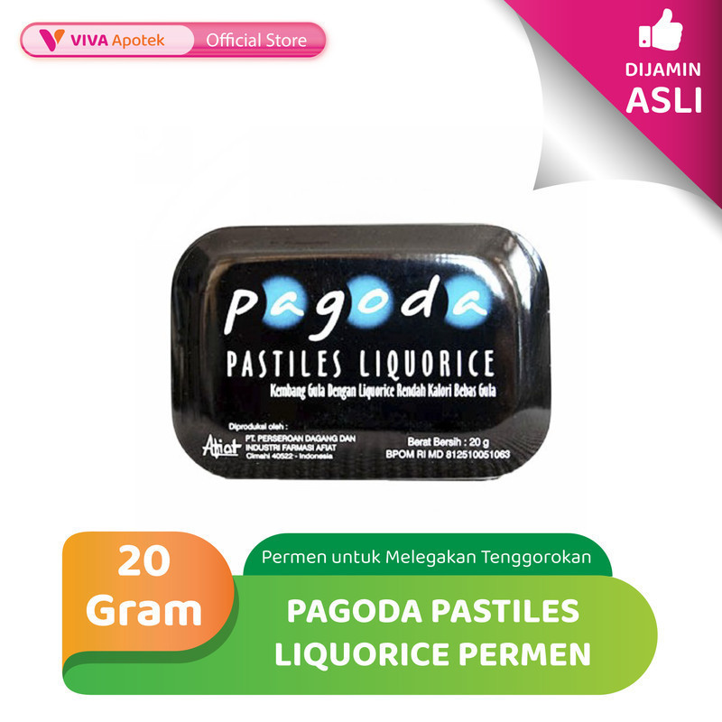 

Pagoda Pastiles Liquorice Permen untuk Melegakan Tenggorokan (20 Gram)