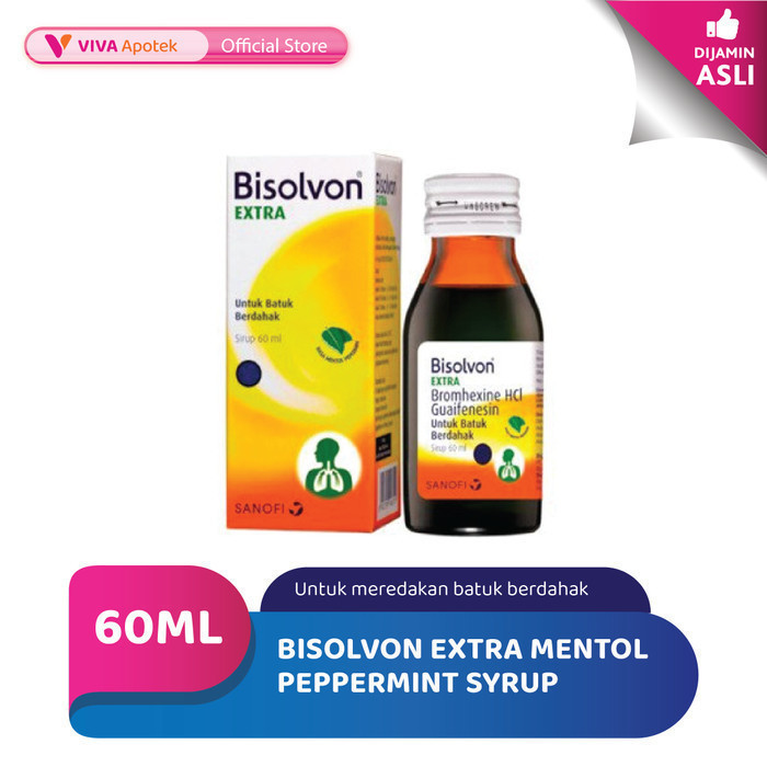 Bisolvon Extra Mentol Peppermint Syrup 60 ML
