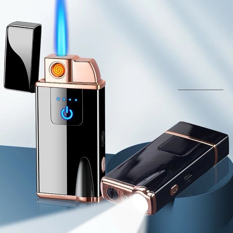 Korek Api Elektrik+Korek api Gas Bara bisa di charger Bara api jet Bisa Cod